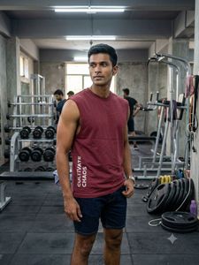Crimson "Cultivate Chaos" Sleeveless T-Shirt