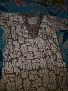 Elegant Floral Print Kurta set