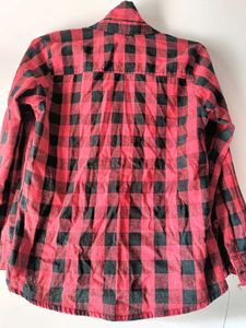 Classic Red &amp; Black Plaid Flannel Shirt