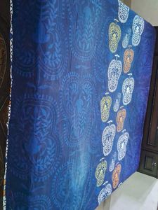 pure cottonBlue Paisley Queen Bed Sheet
