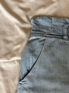 Light Wash Denim Shorts