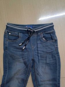 Boys Blue Denim Jogger Jeans