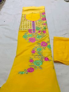Bright Yellow Colour For Haldi Ceremony