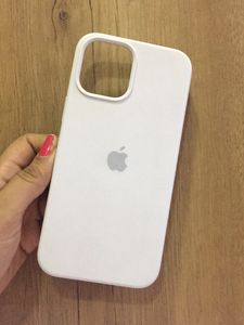 IPhone12ProMax White Silicone Phone Cover Case