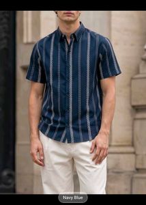 Men's Striped Short Sleeve Shirt😍💙