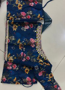 Floral Print Designer lehenga and blouse