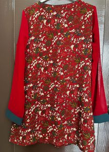 Stylish Maroon Printed Kurta