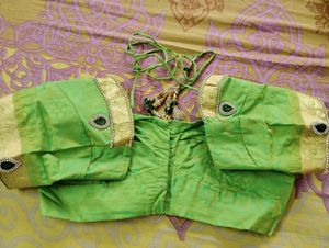 New, Unused Parrot Colour Kanchipuram Silk Saree