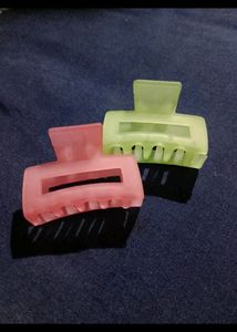 Multicolor Hair Clip Set Of 6