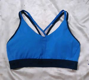 Blue Sports Bra