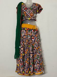 NAVRATRI Embroidered Lehenga Choli Set with Dupatt