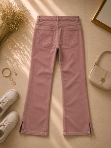 Stylish Mauve Wide-Leg Trousers