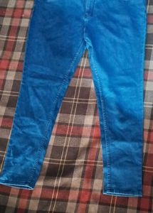 Vibrant Blue Denim Jeans
