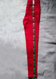 Stylish Women’s Jeggings – Red &amp; Black-White Graph
