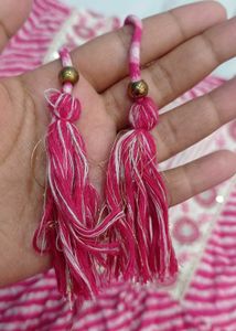 Pink Striped Kurta Set with Dupatta