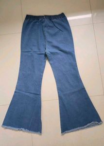 Bell Bottom Jeans - Button Fly Detail