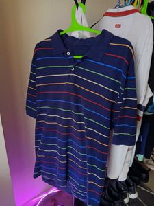 Classic Striped Polo Shirt