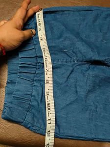 2 colour pant blue and grey