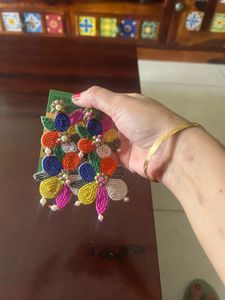 One Time Worn Beautiful Beaded Handmade Earrings
