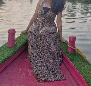 Patterned Maxi Sundress