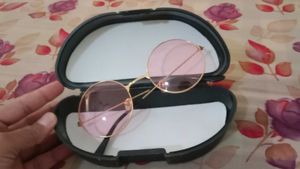 Pink Tinted Round Sunglasses