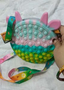 Cute Pop It Rainbow Cow Bag