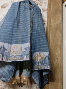 Designer Kurta Duppatta With Moti Work