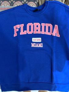 ONLY Blue Florida Miami Sweatshirt