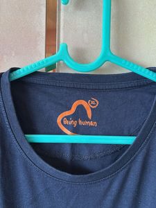 Men's Navy Blue Graphic T-Shirt
