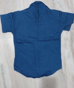 Boys' Blue Short Sleeve Shirt