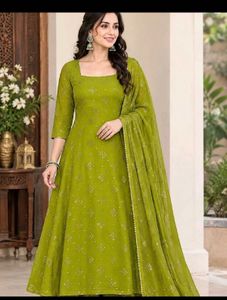 Beautiful Lime Green Kurta Set