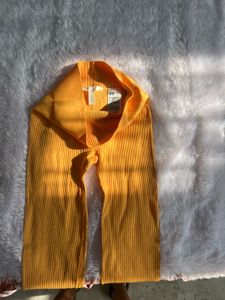 Mustard Ribbed Leggings