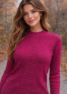 Magenta Knit Sweater