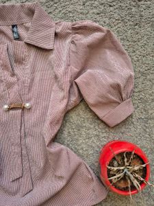 Korean Puffed Sleeve Top