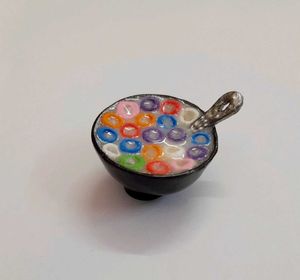 Colorful 🥣froot loop Cereal Bowl - Fridge Magnet