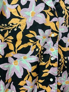 Floral Print Button-Up Shirt best for L &amp; xl