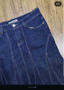 Denim Midi Skirt