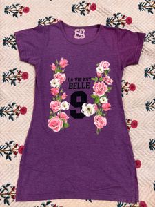 Purple Graphic T-Shirt