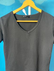 Classic Black V-Neck T-Shirt