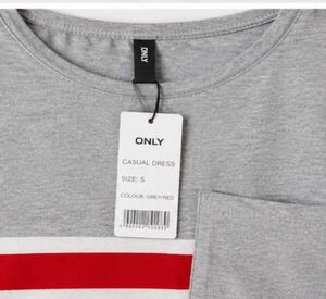 Red &amp; White Striped T-Shirt Dress