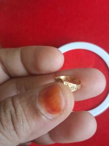 Gold Ring with Star Design for kids