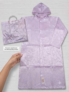 Premium Lilac Raincoat with Bag