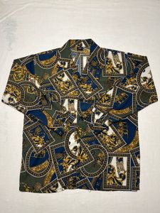 Baroque Gold Print Shirt | Versace Vibe