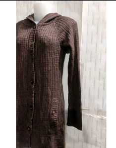 Long Hoodie Cardigan Sweater