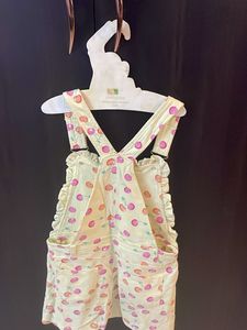 Cute Cherry Print Overalls
