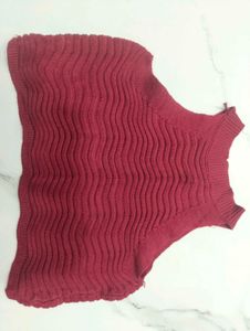Chic Knit burgundy Tank Top