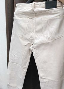 Cream Denim Jeans