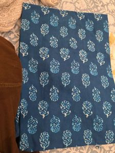 Blue Block Print Kurta