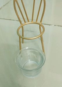 Gold Chair Candle Holder