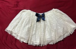 Cute White Polka Dot Skirt